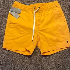 Polo orange classic fit men’s medium short